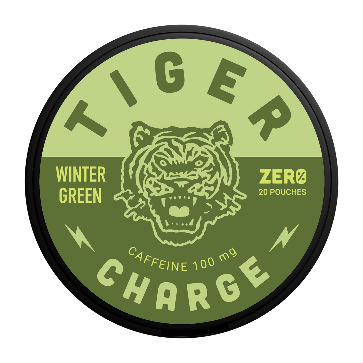 Tiger Charge - 100mg Caffeine Pouch - Winter Green
