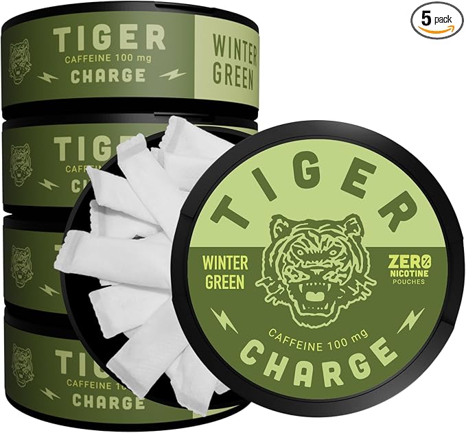 Tiger Charge - 100mg Caffeine Pouch - Winter Green