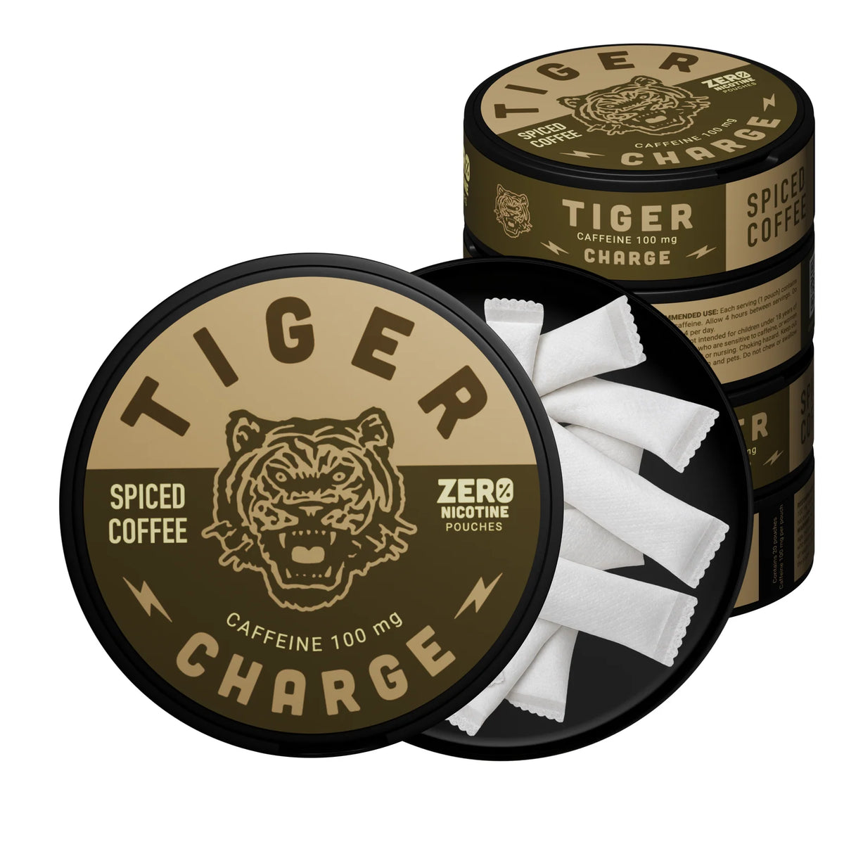 Tiger Charge - 100mg Caffeine Pouch - Spiced Coffee